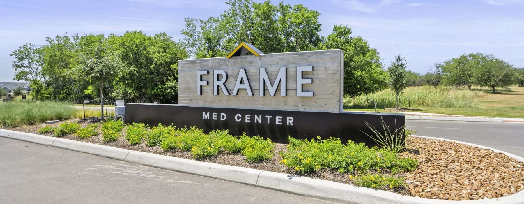 Frame Med Center Entrance Sign